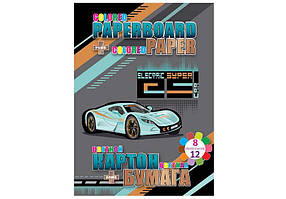 Набір картон+папір кольоровий: картон 8арк., папір двост. 12арк 70г/м2 Kidis Moving forward