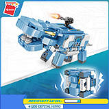 Конструктор Qman 41205 "Кристальний бегемот + куб 2в1" 149 деталей, фото 4