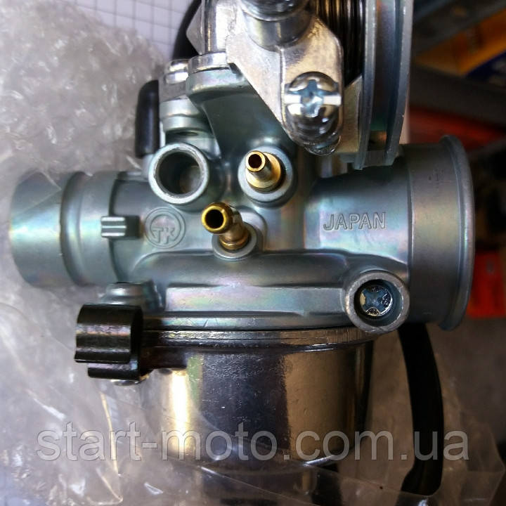 Оригинал Тайвань Карбюратор в зборі Yamaha (2 троса) Jog Gear Aprio Jb Sa16 49cm3 Japan Original, фото 1