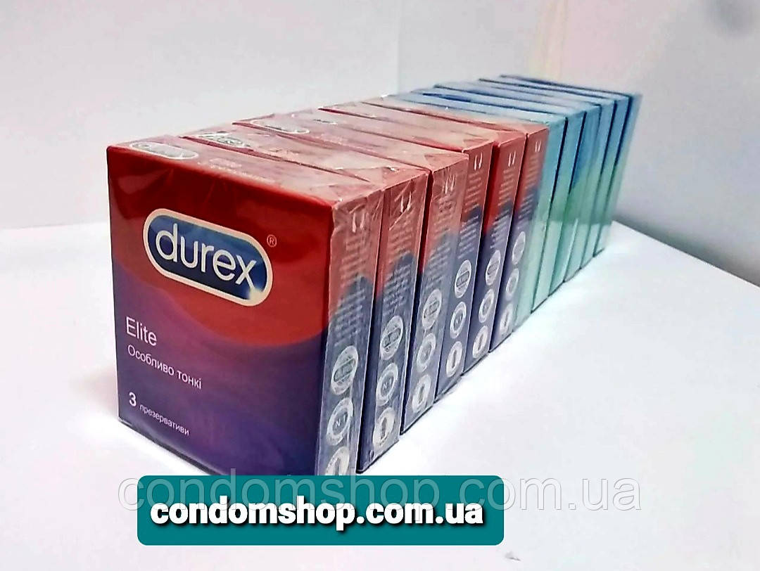Презервативи Durex блок мікс classic +elite, 36 шт./12 пачок. Терміни до 2027 р.