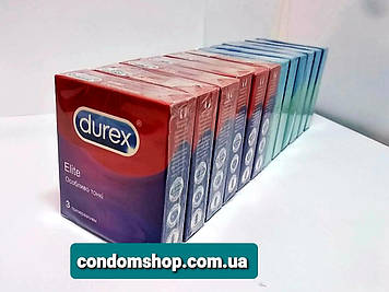 Презервативи Durex блок мікс classic +elite, 36 шт./12 пачок. Терміни до 2027 р.