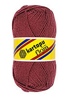 Kartopu FLORA (Картопу Флора) № 761 коричневий (Пряжа 100% акрил, нитки для в'язання)