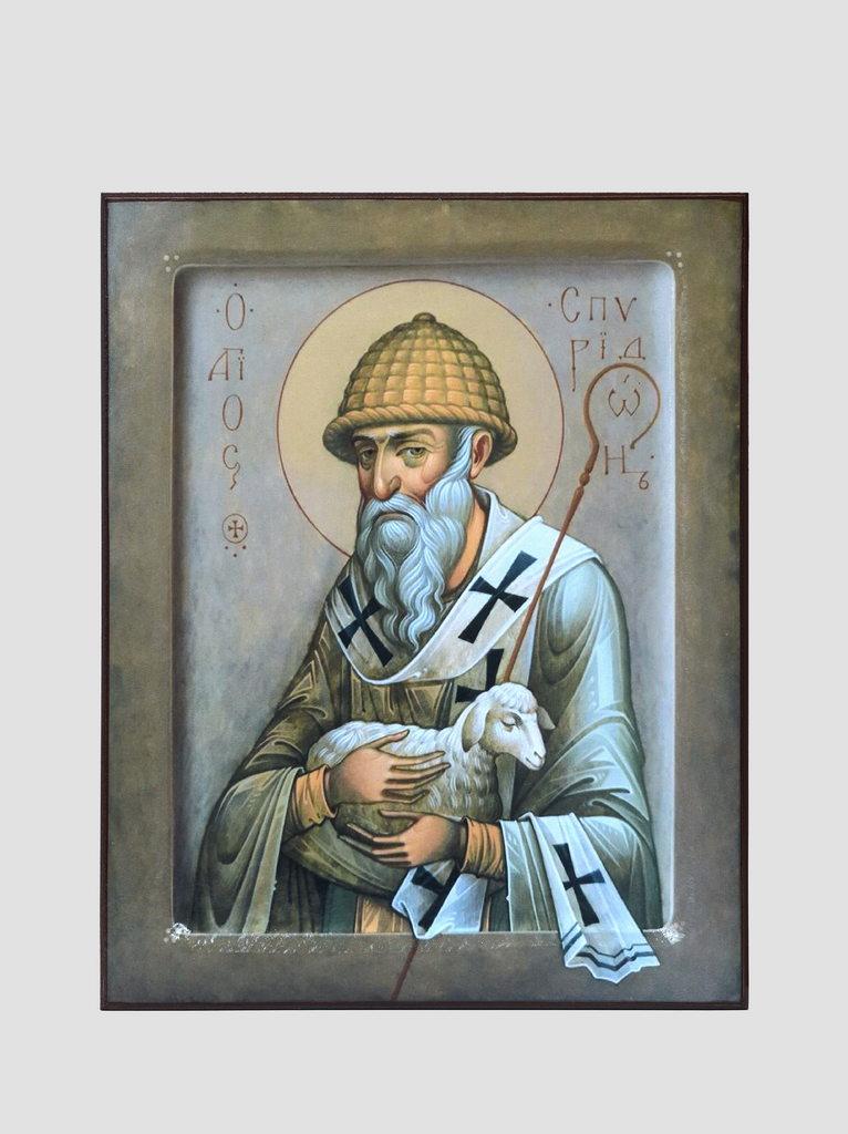 Ікона Свята Спірідон з овечкою, фото 1