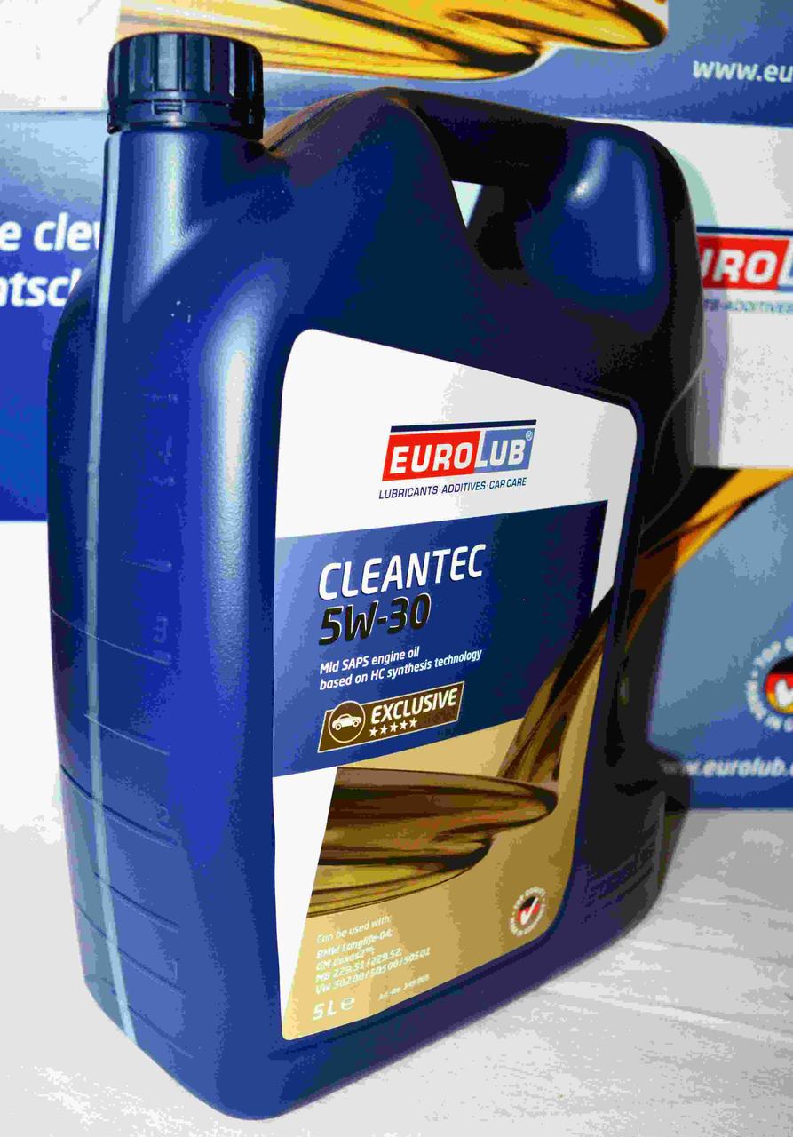 Масло синтетика Евролуб 5w30 Eurolub Cleantec 5л - фото 6 - id-p610173326