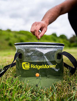 Відро м'яке, прозоре RidgeMonkey Perspective Collapsible Bucket 10л