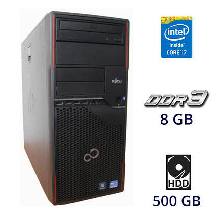 Ігровий ПК Fujitsu Celsius W410 Tower / Intel Core i7-2600 (4 (8) ядра по 3.4 — 3.8 GHz) / 8 GB DDR3 / 500 GB, фото 1