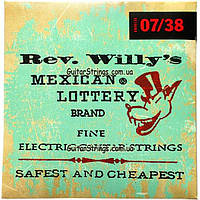 Струни Dunlop RWN0738 Rev. Willy's Mexican Lottery Billy Gibbons 7-38