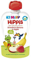 Пюре Hippis яблуко-полуниця-банан 100г пауч Hipp