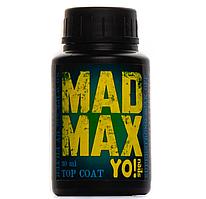 Топ для гель-лаку без липкого шару Yo Nails Mad Max Top Coat з УФ фільтром, 30 мл