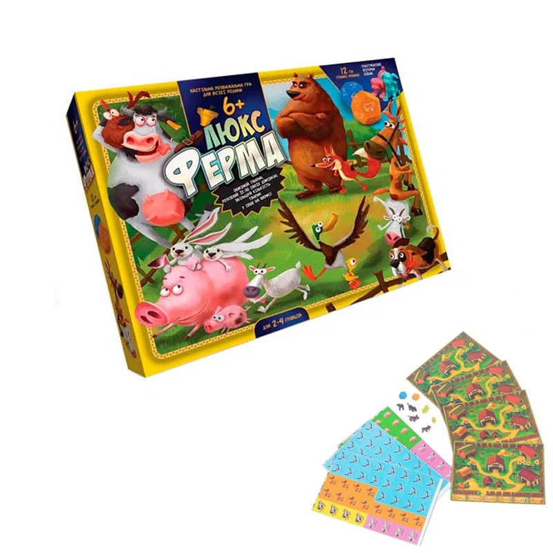 Настільна гра Ферма Люкс, супер фермер, Danko Toys G-FL-01-02