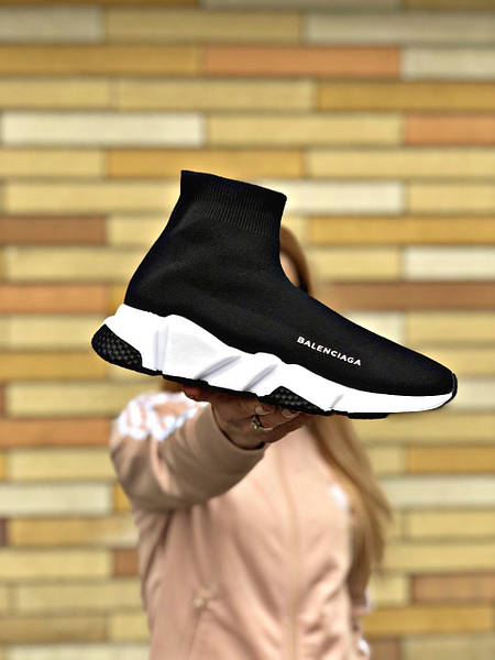 Speed trainers balenciaga black best sale