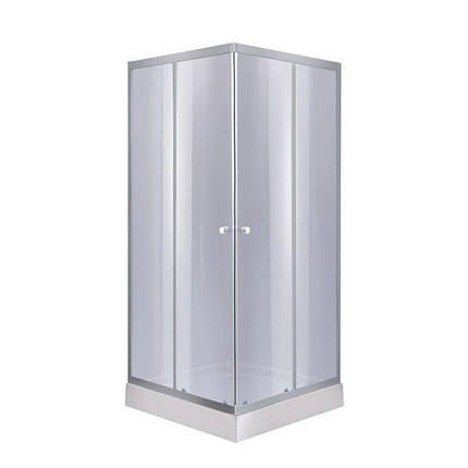 Душова кабіна Gray 90х90 см з піддоном 14 см, сіре скло, фото 1