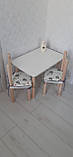 Дитячий столик і стільці від виробника дерева і ЛДСП стілець-стол столик Лайм п 4578 Лайм, фото 8