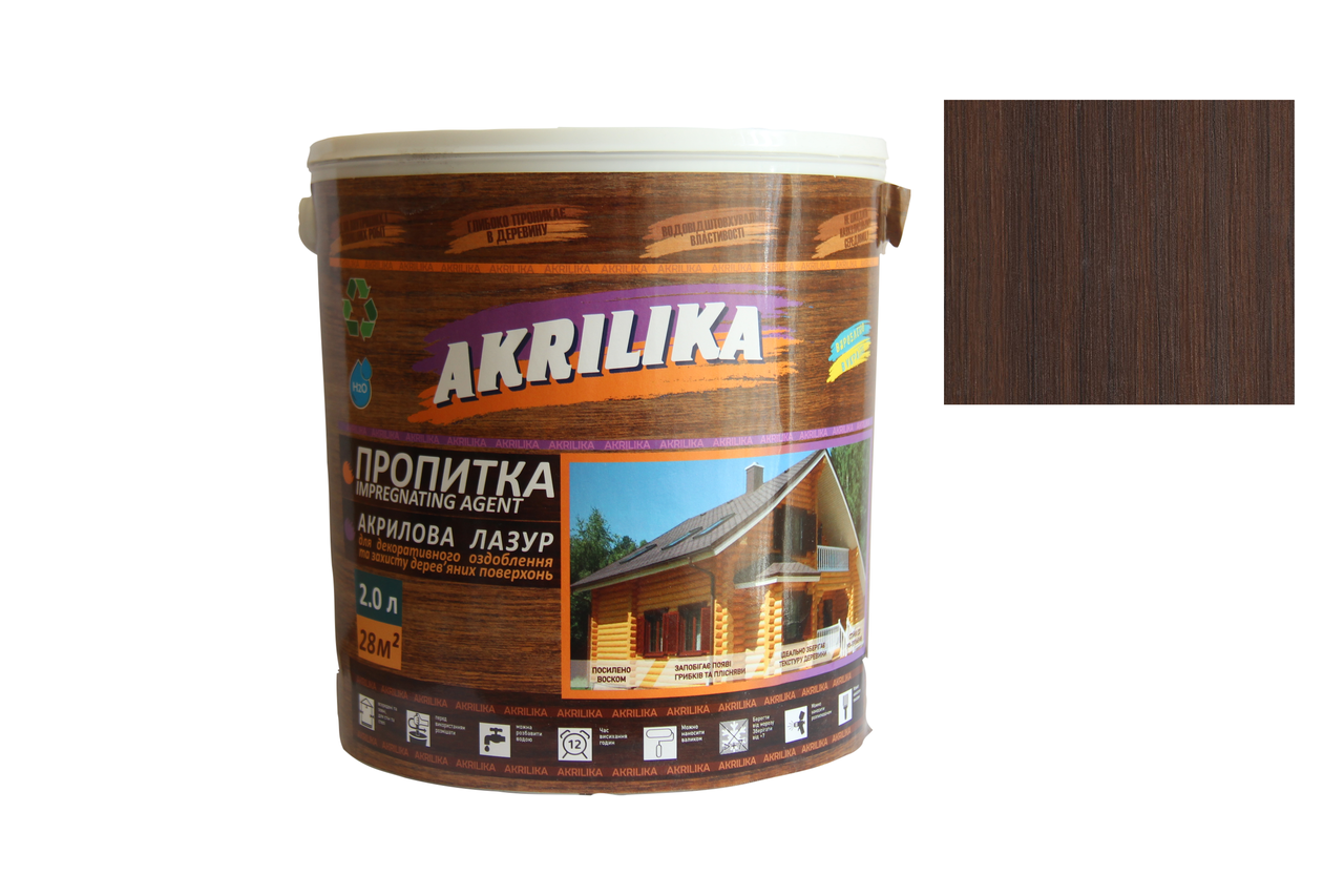 Акрилова просочення для дерева Impregnant Agent Akrilika тік 2 л