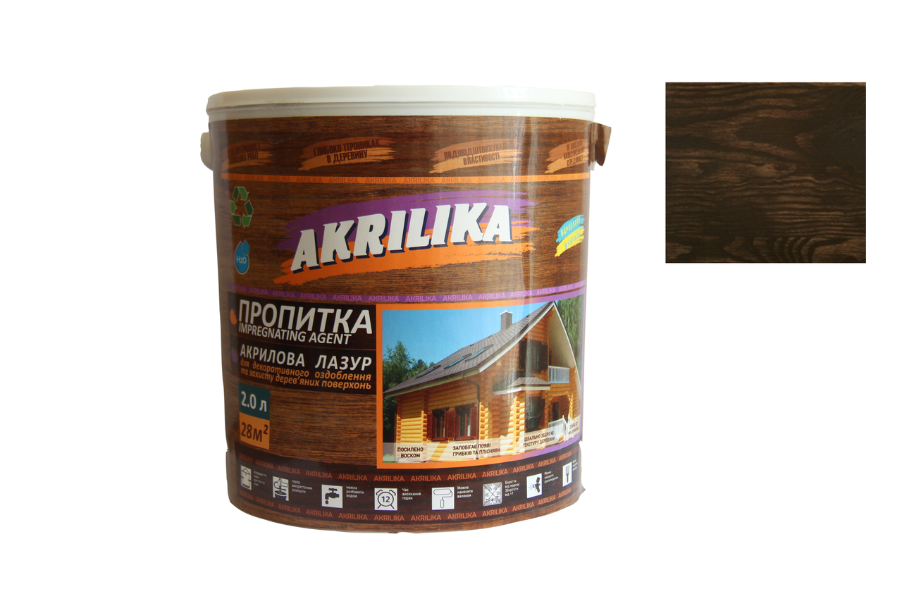 Акрилова пропочка для дерева Impregnant Agent Akrilika палісандр 2 л