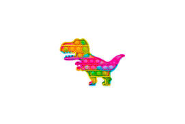 Іграшка Попить Popit Райдужний Динозавр
