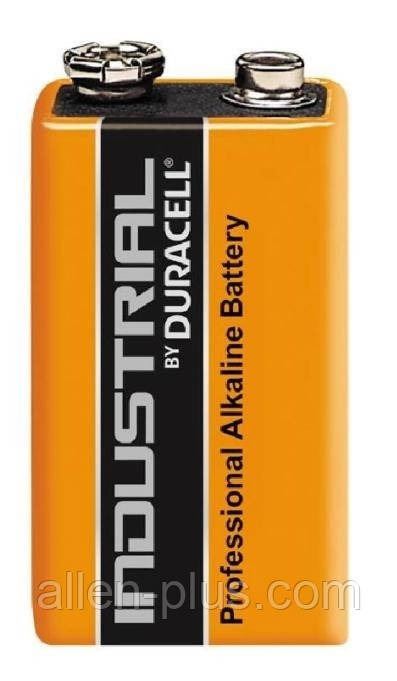 Батарейка лужна DURACELL INDUSTRIAL 6LR61(6LP3146) 9V (Крона), 1 шт.