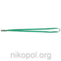 Шнурок для бейджа Axent 4532-04 з металевим кліпом, зелений