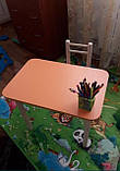 Дитячий столик і 1 стілець від виробника дерева і ЛДСП стілець-стол стіл білий о 0088 40 см або 50 см., фото 7