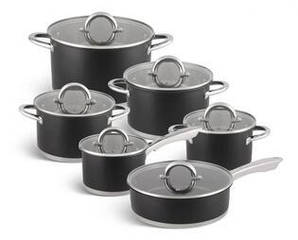 Якісний набір каструль із неіржавкої сталі 12 предметів Edenberg EB-4053 Індукційне дно