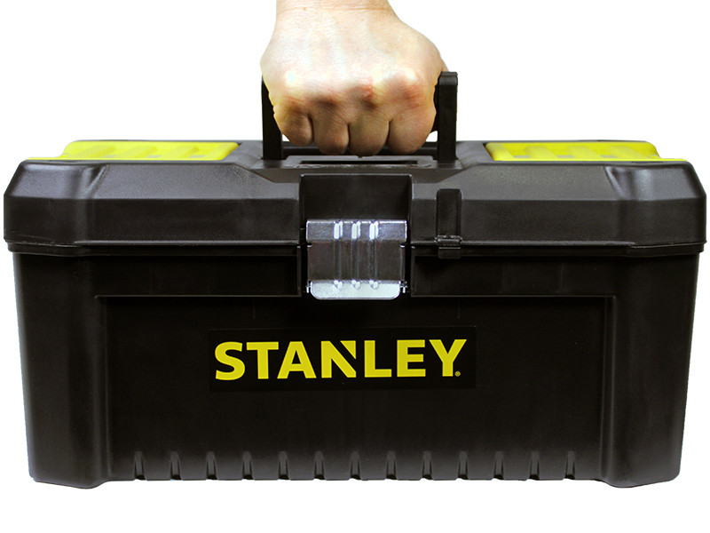 ОТРИМІН ДЛЯ ІНСТРУМЕНТІВ ПЛАСТИЧНИЙ 16" STANLEY 20 Х 19.5 Х 41 СМ З МЕТАЛІЧНИХ ЗАМКАМИ, фото 1