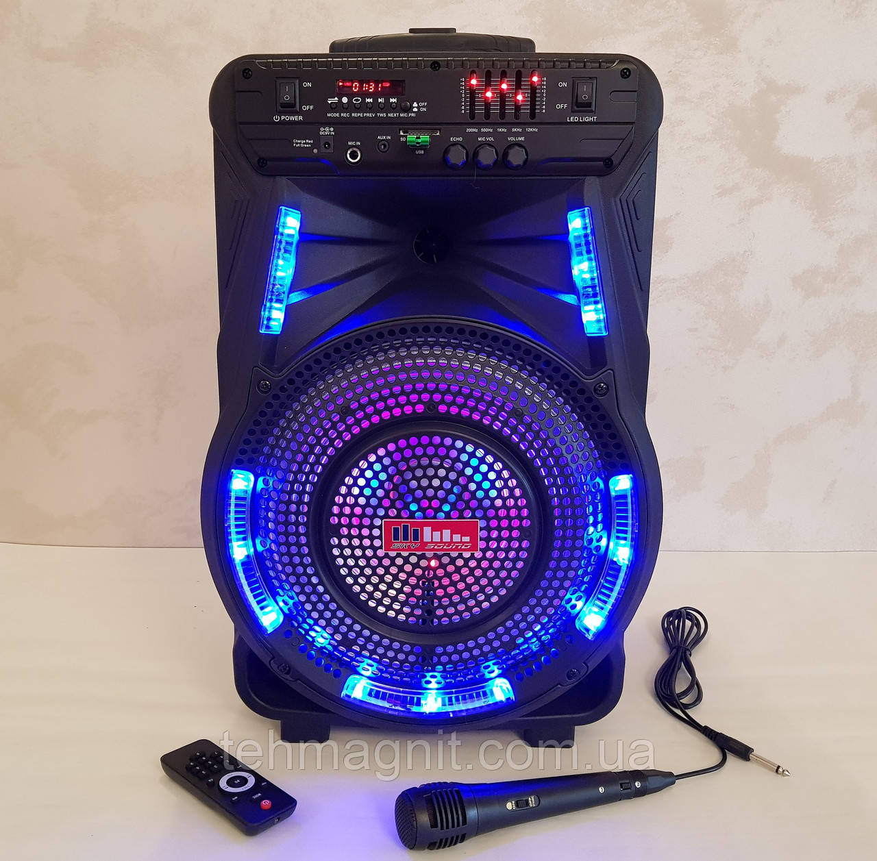 Колонка акумуляторна з мікрофоном ZXX-7373
