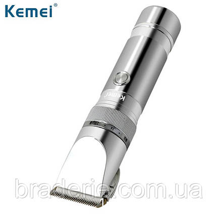 Професійна машинка для стриження волосся Kemei KM-9801 акумуляторна, фото 1