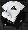 Чоловічий костюм Футболка Шорти Adidas Комплект літній Адідас кепка барсетка бавовна, фото 4