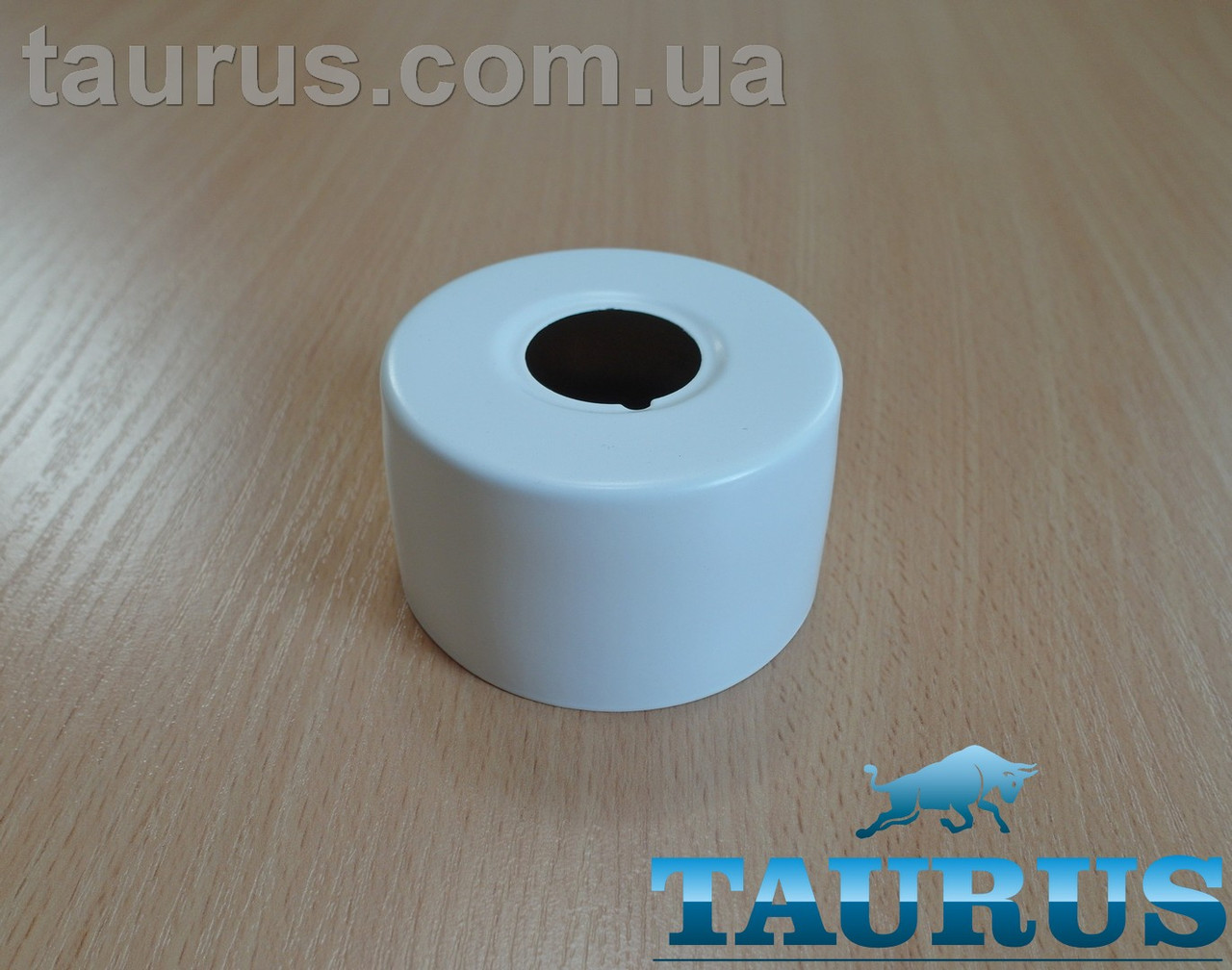 Білий об'ємний декоративний фланець ThermoPulse D67/висота 40 мм White, внутрішній розмір 3/4" (d25 мм), фото 1