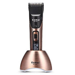 Машинка для стриження волосся Kemei KM-7500 з Led-дисплеєм, фото 1