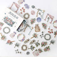 Наклейки для скрапбукінгу Finding Тематика квітів Мікс Папір Коробка 40 штук