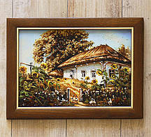 Краєвид Хата з соняшниками П-200 Гранд Презент 30*40