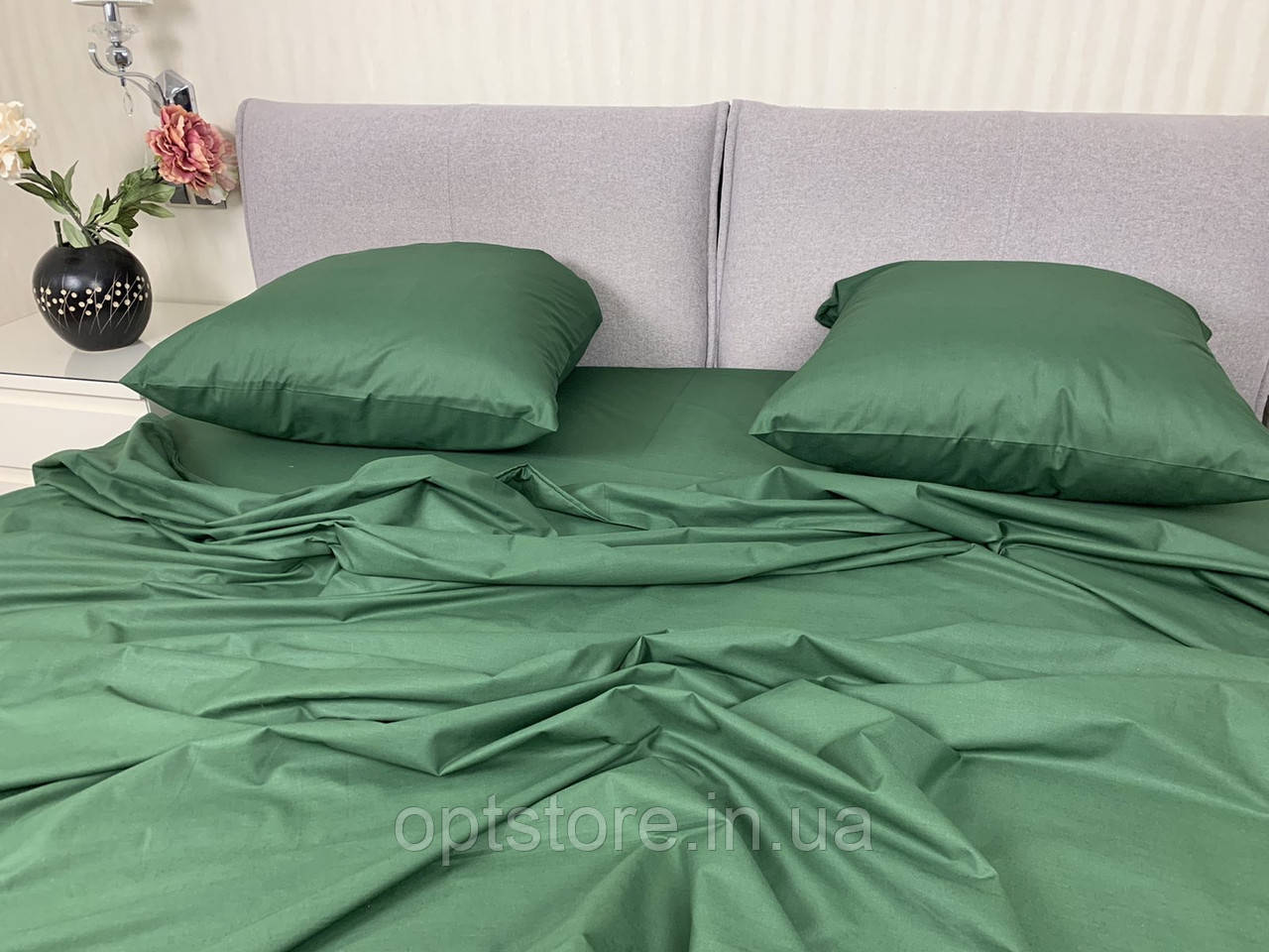 Комплект постільної білизни; двоспальний 180/210, нав-ки 70/70, тканина сатин, 100% складається з бавовни