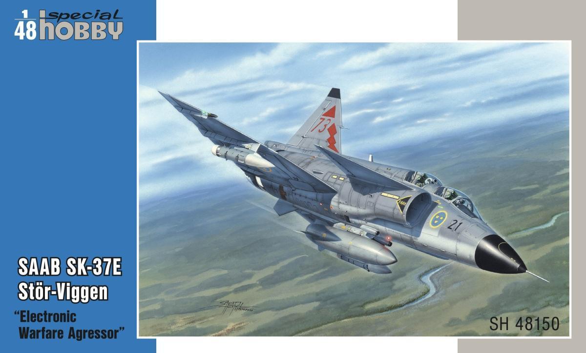 Пластикова модель 1/48 Special hobby 48150 SAAB SK-37E Stör-Viggen "Electronic Warfare Agressor", фото 1