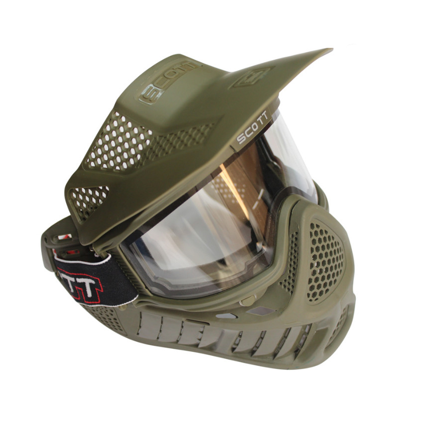 Маска пейнтбольна Scott Paintball з термальним склом - Army Green