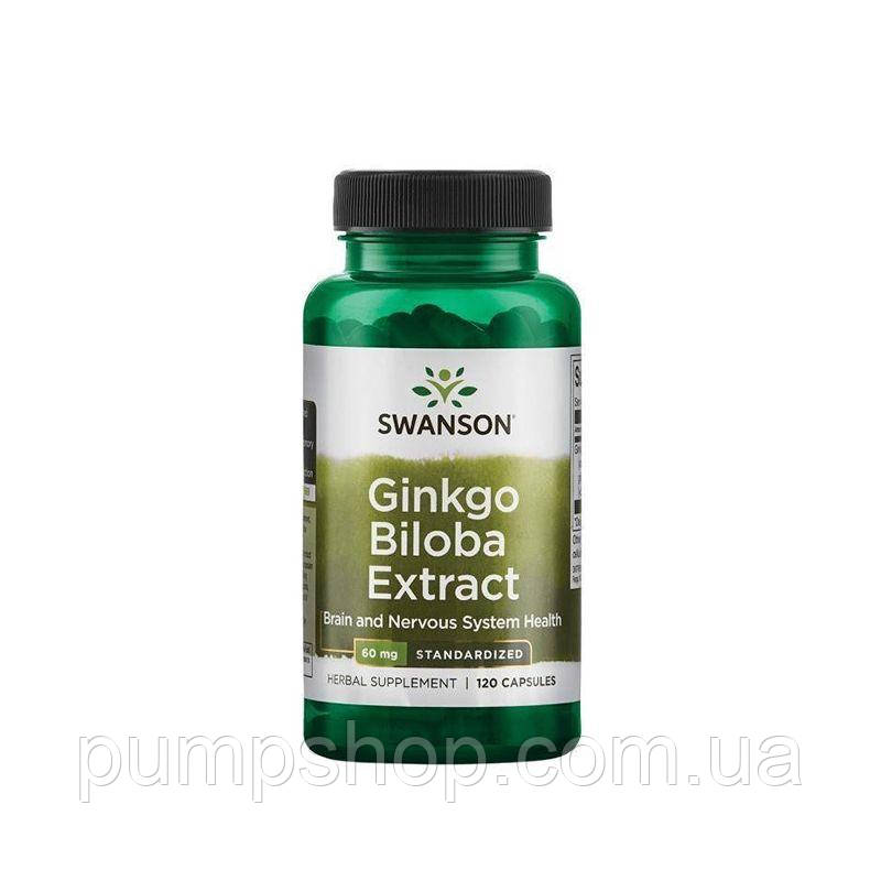 Гінкго Білоба Swanson Ginkgo Biloba 60 мг 120 капс.