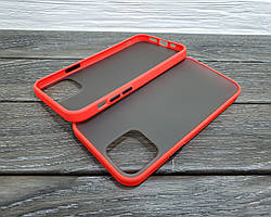 Матовий протиударний чохол для iPhone 12 Pro червоний бампер