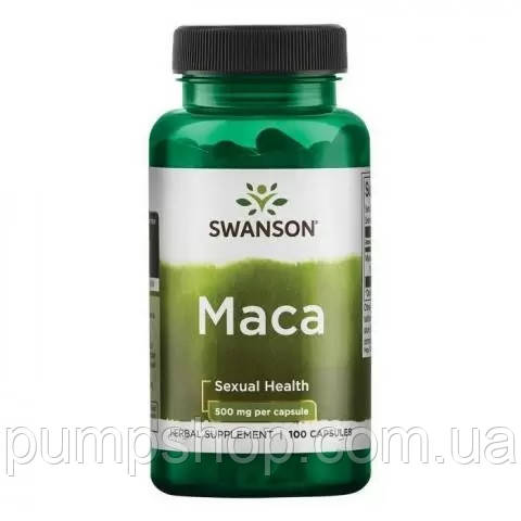 Для підвищення тестостерону Swanson Full Spectrum Maca 500 мг 100 капс.