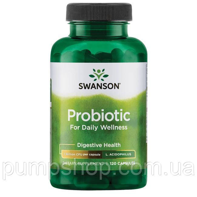 Пробиотики Swanson Probiotics Probiotic for Daily Wellness 1 Billion CFU 120 капс.