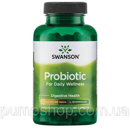 Пробиотики Swanson Probiotics Probiotic for Daily Wellness 1 Billion CFU 120 капс., фото 2