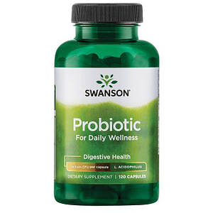 Пробиотики Swanson Probiotics Probiotic for Daily Wellness 1 Billion CFU 120 капс.