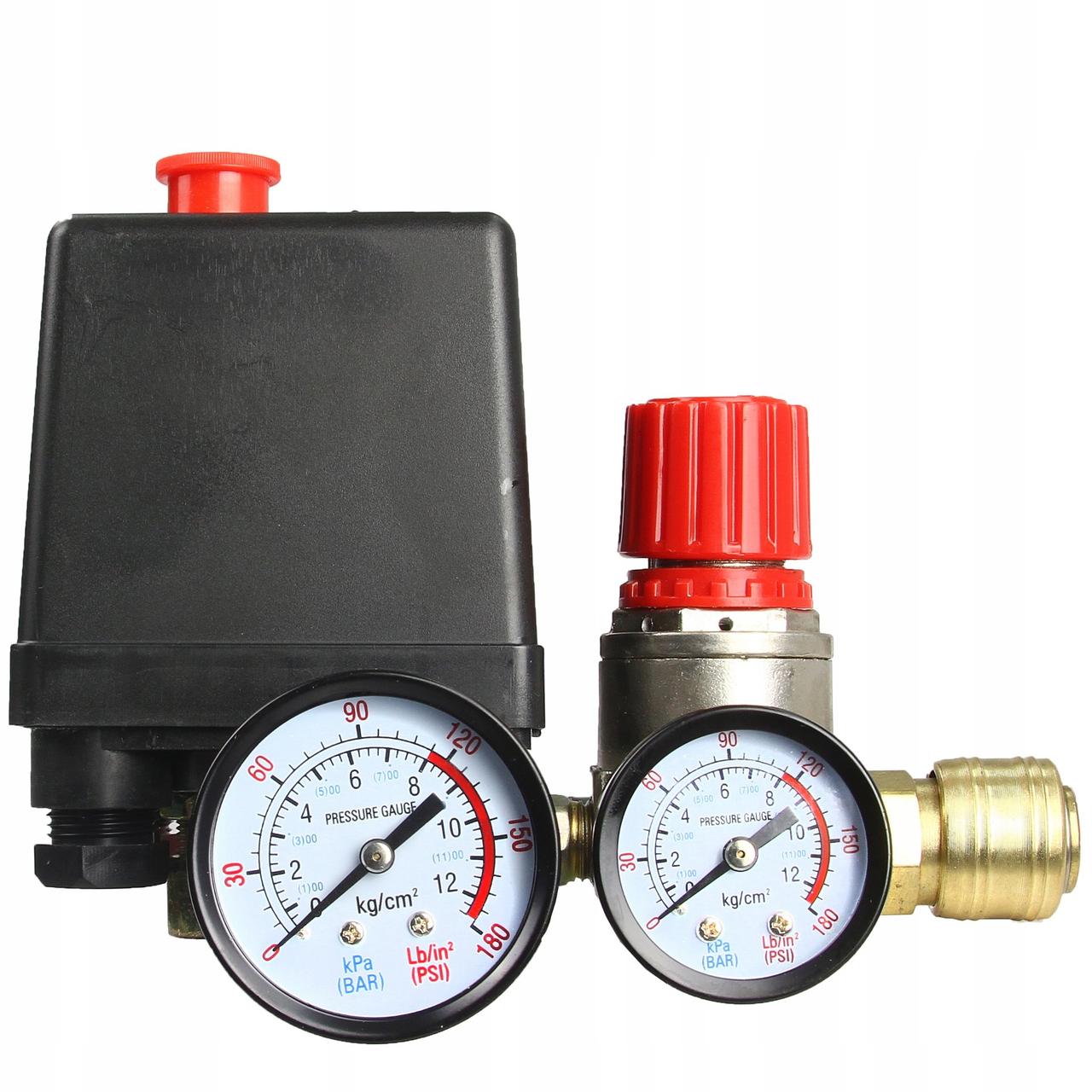 Реле тиску з манометром (прямий)