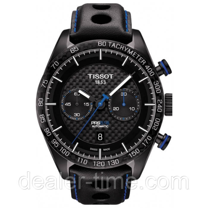 Чоловічі годинники Tissot T-SPORT Automatic T100.427.36.201.00 PRS 516 Chronograph Carbon 100m