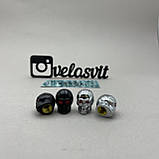 Ковпачки на колесо велосипеда, черепки на велосипед, фото 2