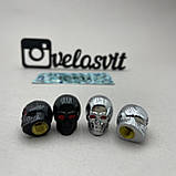 Ковпачки на колесо велосипеда, черепки на велосипед, фото 3