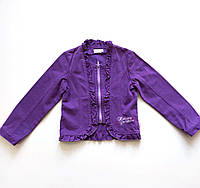 Джинсовая курточка для девочки MMDadak 0062 фиолетовая 122-128