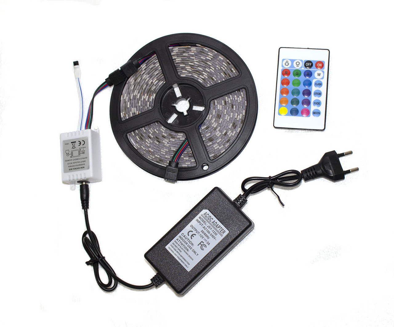 Світлодіодна стрічка LED RGB+White SMD 5050, пульт