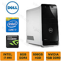 Dell XPS 8100 — Intel Core i7 / 8 GB DDR3 / 500 GB HDD / NVIDIA Quadro 600 1GB Системний блок, Комп'ютер, ПК