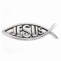 Наклейка на авто Рыбка Jesus. Наклейки на авто христианские символы