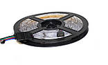 Світлодіодна стрічка LED, 5м, 8 режимів, 20 кольорів RGB+White SMD 5050, пульт, фото 10